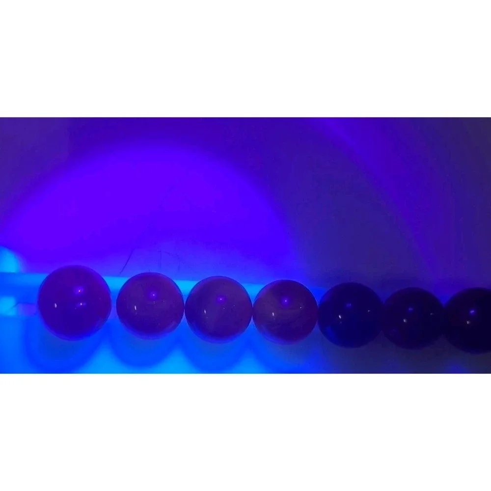 Lot Of 16 Estate Sale Marbles  Including One  Shooter.‎  All UV Reactive